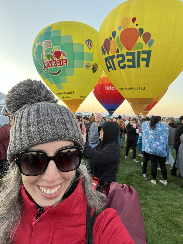 author at the 2023 Albuquerque Balloon Fiesta